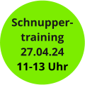Schnupper- training 27.04.24 11-13 Uhr